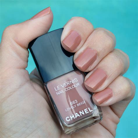 chanel nail polish 510|Chanel lovely beige nail polish.